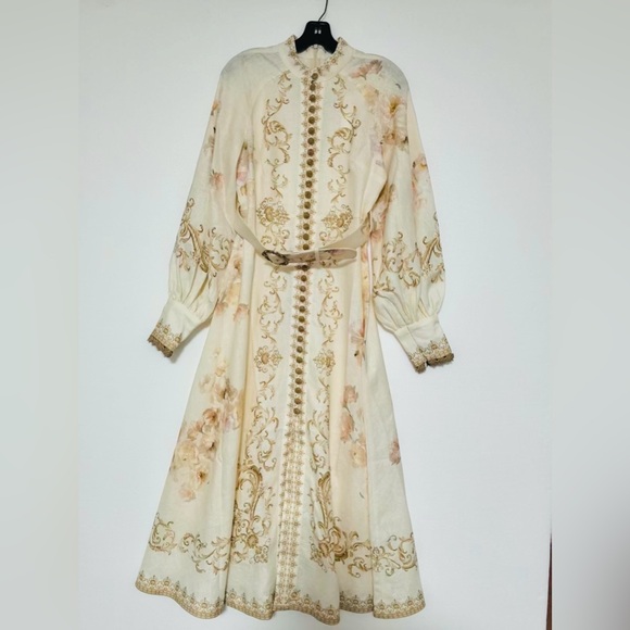 ZIMMERMANN Hypnotic buttoned midi dress $1200 NEW without tag - Picture 7 of 10